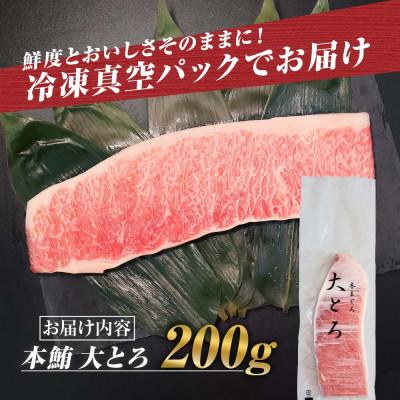 ふるさと納税 土佐市 本マグロ 大トロ 200g 柵 お刺身やマグロ丼にも! |  | 03