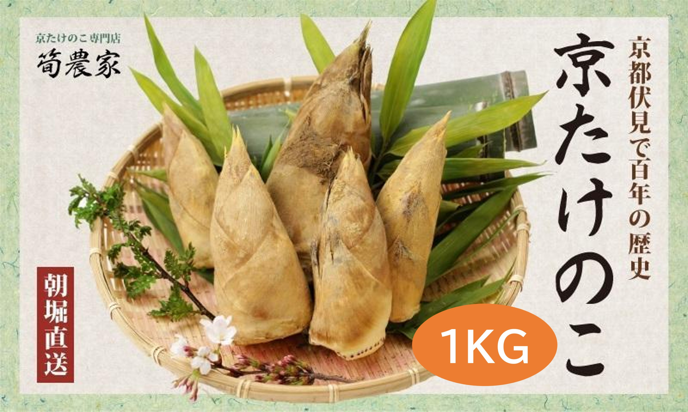 予約受付【筍農家】京都産 朝堀り たけのこ 優秀品 1KG（2-5本） [ 京都 筍専門店 たけのこ 朝掘り直送 新鮮 人気 おすすめ おいしい タケノコ 季節限定 お取り寄せ 通販 送料無料 ふるさと納税 ]	 261009_B-MF12