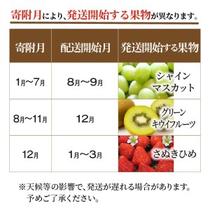 産地厳選三豊のフルーツ３回定期便C_M64-0037