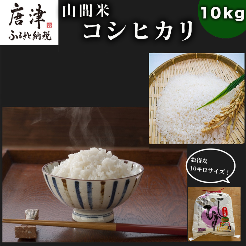 『先行予約』【令和6年産】山間米 コシヒカリ 10kg 唐津 七山