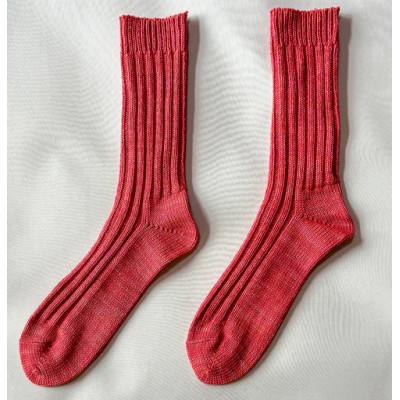 ふるさと納税 桐生市 【ezu】someiro kutsushita　/オレンジ◆高級◆コーマ糸◆湿調作用