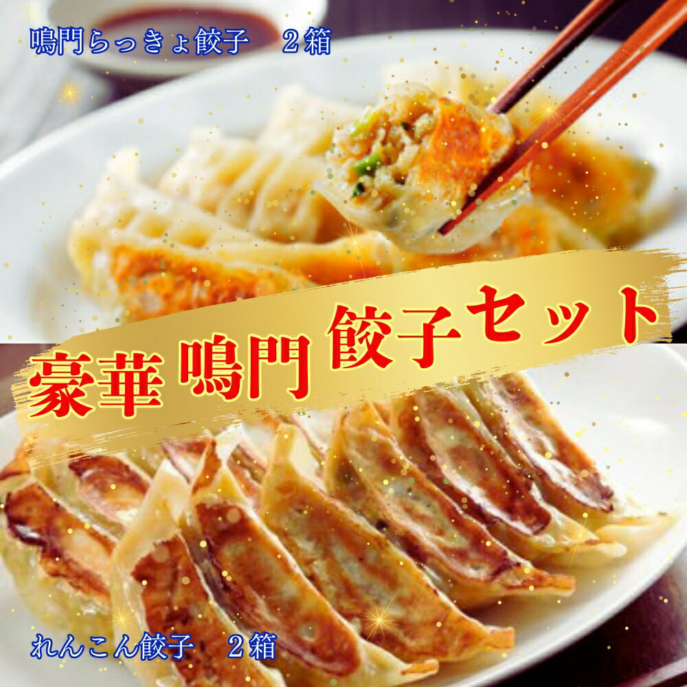 【ふるさと納税】豪華鳴門餃子セット | れんこん餃子 らっきょ餃子 おかず 惣菜 レトルト