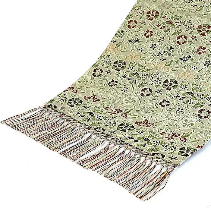 【龍村美術織物】早雲寺テーブルセンター（2号サイズ・銀）