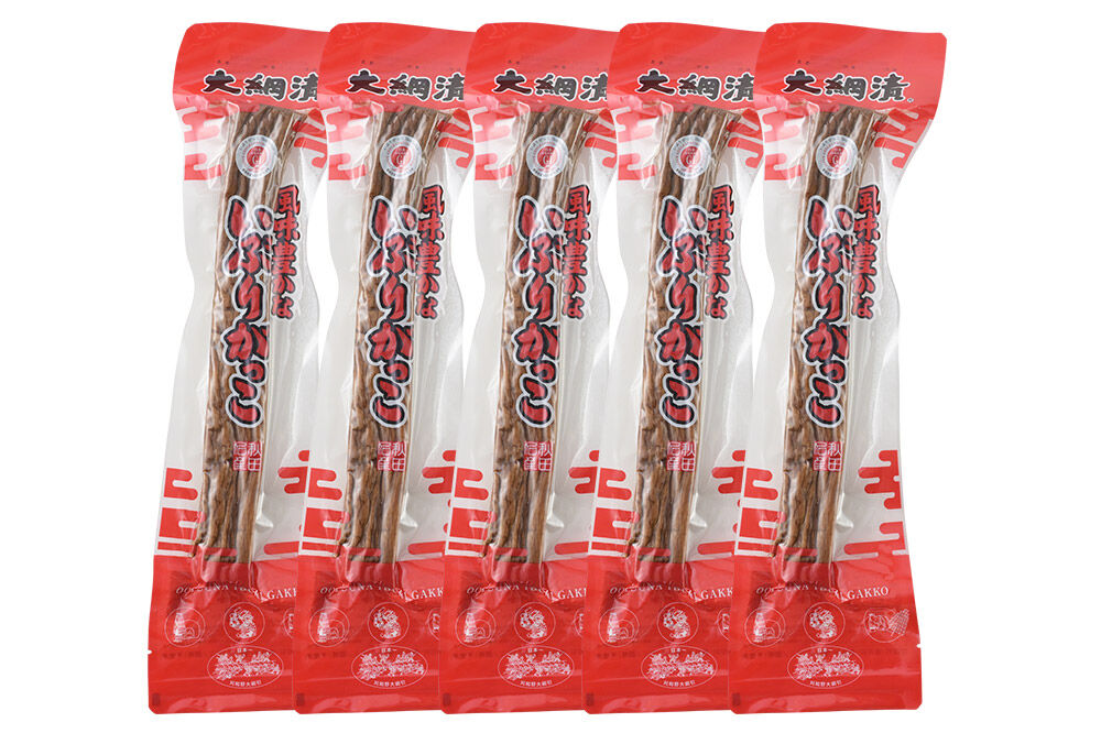 大綱漬いぶりがっこ Sサイズ 5本セット 秋田県 大仙市 [いぶりがっこ 大綱漬 大根 漬物 たくあん 保存食 秋田県 大仙市]