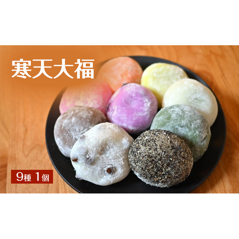 【TVで紹介されました】寒天大福9種1個 詰め合わせ キメが細かくなめらかな食感 寒天使用で食物繊維豊富・低カロリー 大福餅・和菓子セット 冷凍 長野名物 スイーツ おやつに
