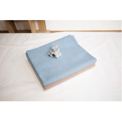 ふるさと納税 蒲郡市 ジャガード織り　フラットシーツ　(2枚組)_ブルー【G0387】 |  | 02