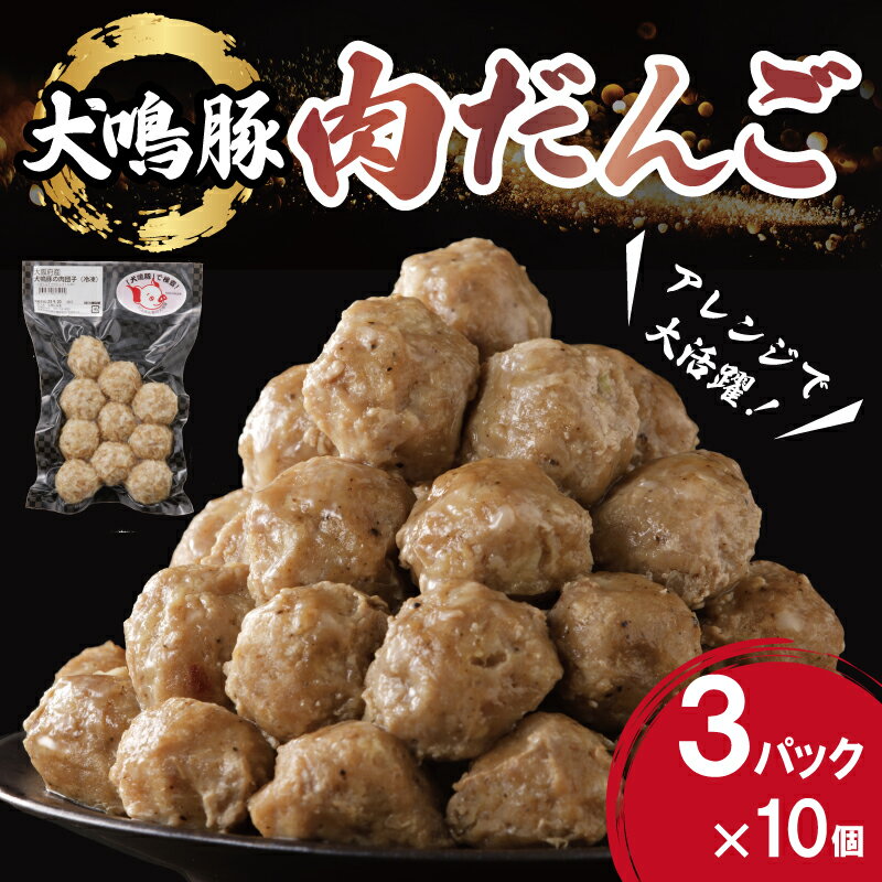 【ふるさと納税】犬鳴豚の手作り肉団子（30個入り）