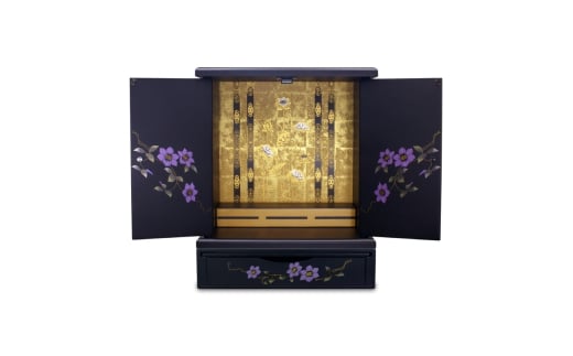 タツクラフト 紀州塗り ミニ仏壇+置き台 セット 鉄仙 大 【Tk247】【ttcf067】