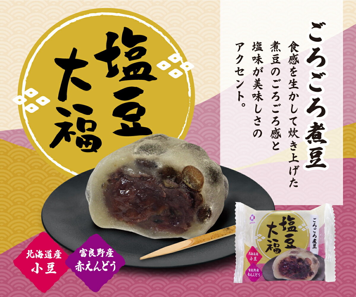 【ふるさと納税】アダチ製菓　塩豆大福(6個入り×8箱)