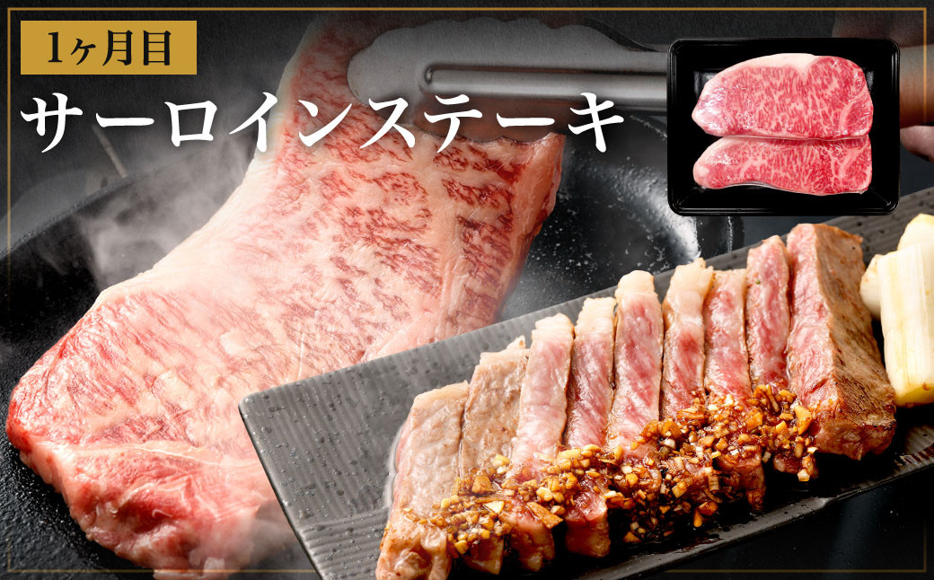 【3ヶ月定期便】 九州産 黒毛和牛 サーロイン と モモ 約計1.9kg 牛肉 国産 ステーキ