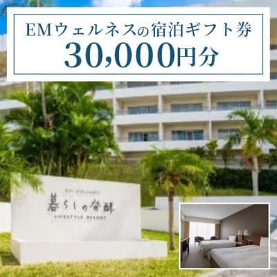 EMウェルネスの宿泊ギフト券 30,000円分  沖縄【1357434】