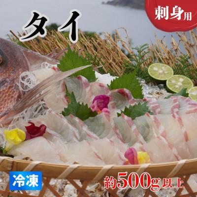 ふるさと納税 海陽町 《約500g以上》タイ (柵) 刺身用　小分けタイプ　冷凍でお届けします!