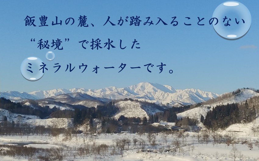 秘境の湧き水　国内産ミネラルウォーター　500mlペットボトル24×8箱