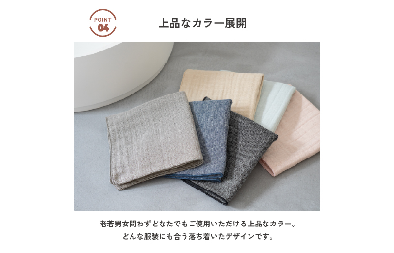 【スピード発送】tsutsumiハンカチ単品ハンカチギフト（ネイビー）【ハンカチ 泉州タオル 普段使い ギフト 日用品 家族 はんかち】 G3811