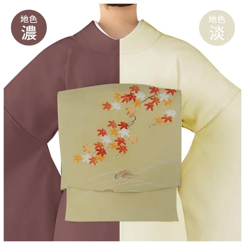 【和装振興応援プロジェクト】歳時記10月2「紅葉狩り」京手描友禅 染帯｜染帯 着物 織物 人気 おすすめ [ 手描友禅 帯 染匠 職人 歳時記 人気 おすすめ ギフト プレゼント お取り寄せ 通販 送