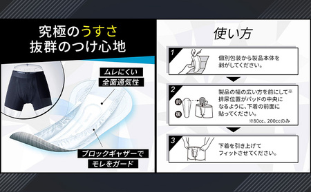 リフレ 超うす安心パッド 男性用 80cc まとめ買いパック 22枚×4パック 