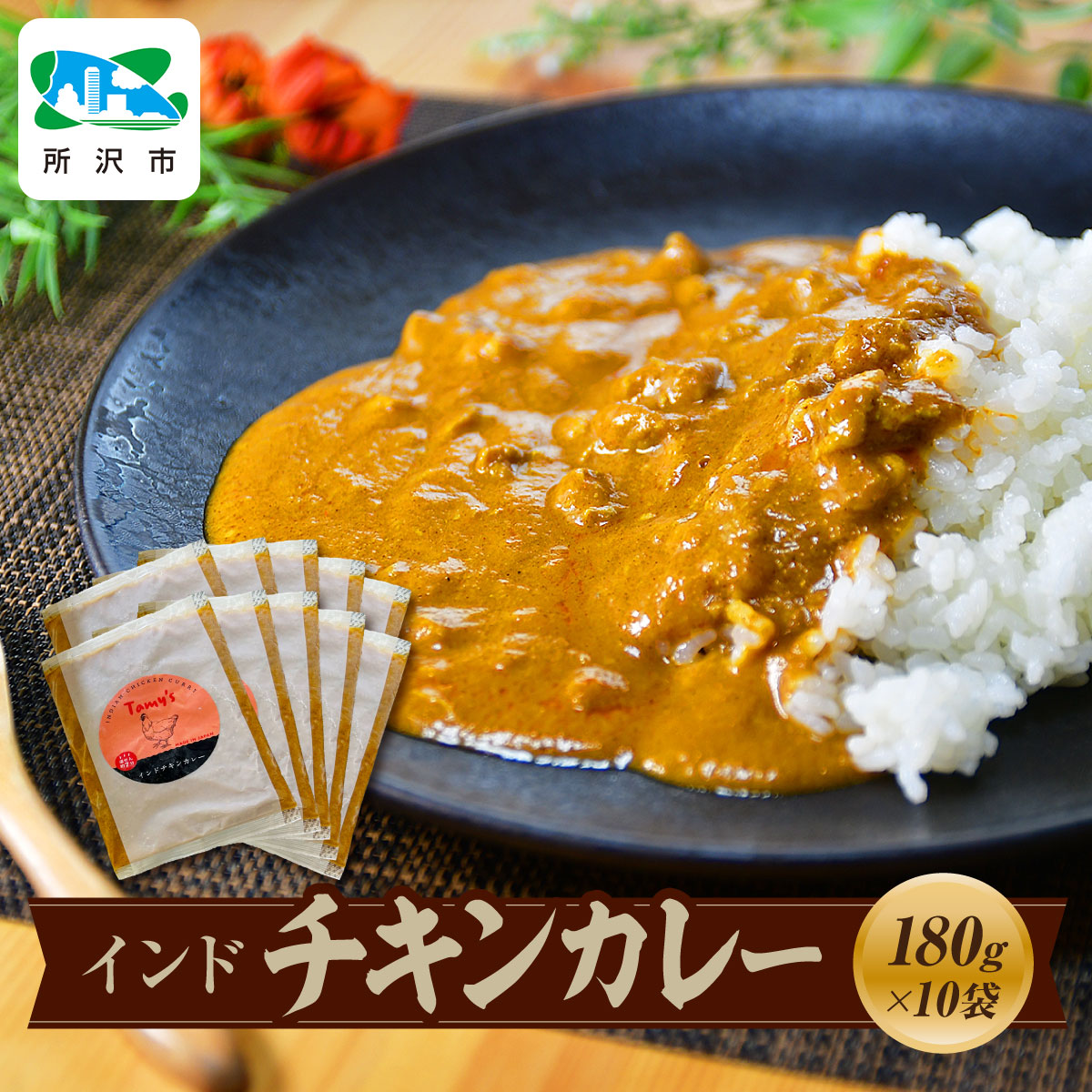 インドチキンカレー 180g×10袋 タミー食品