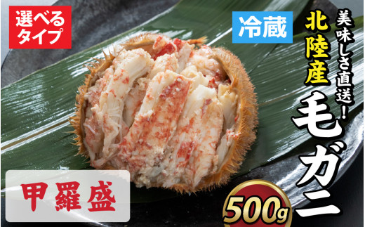 【成前特選】美味しさ直送！北陸産毛ガニ500ｇ前後×1杯（オス、メス　調理方法選択可） [B-028006_02]