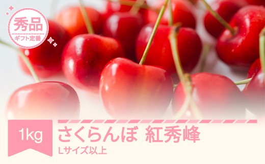 【先行予約】さくらんぼ 紅秀峰 Lサイズ以上 1kg 令和9年産 2027年産 山形県産 フルーツ 果物 くだもの サクランボ sb-bsslx1000