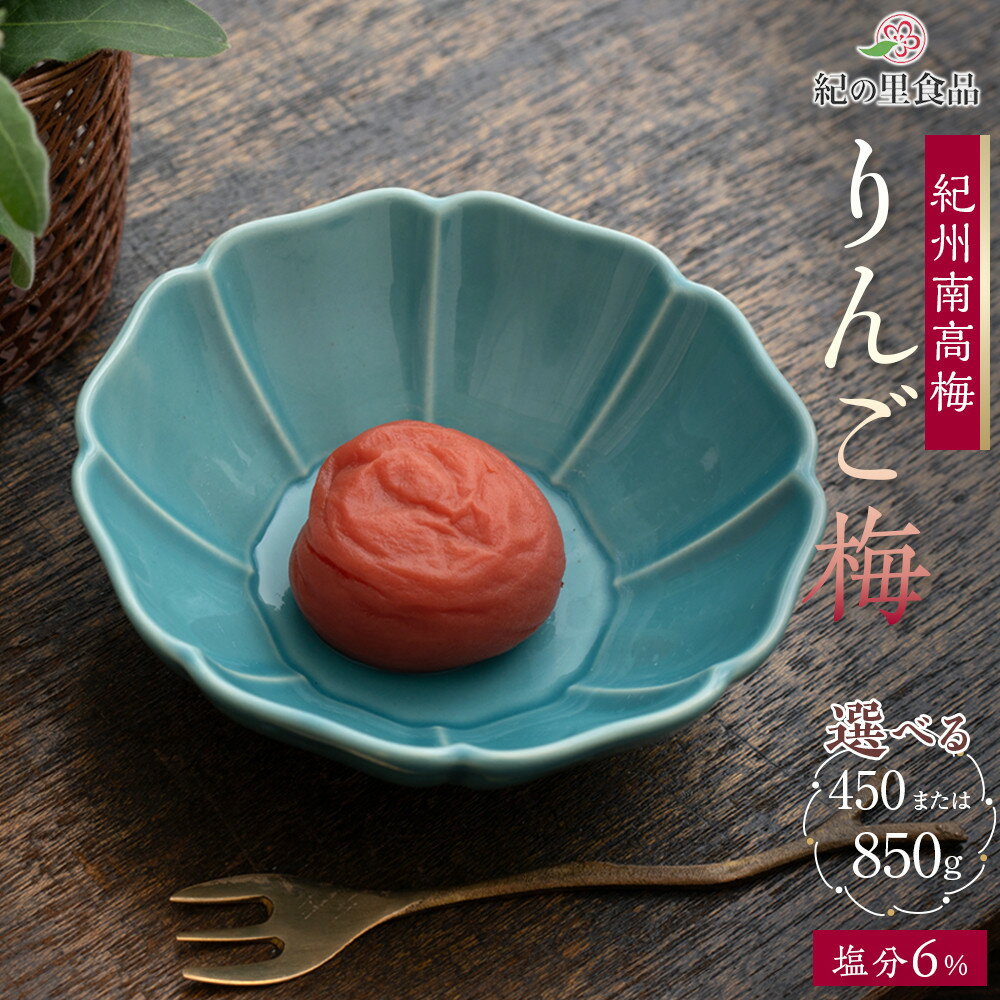 【ふるさと納税】【選べる容量】紀州南高梅 りんご梅 450g～850g | 梅干 食品 加工食品 人気 おすすめ 送料無料