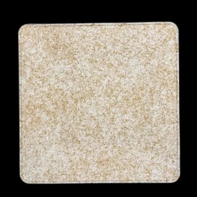 角プレートS　乱糸(マット仕上げ)純白【1633757】