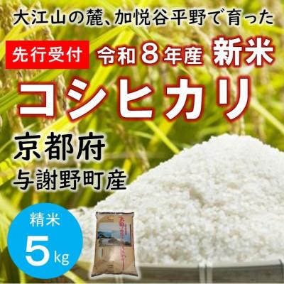 ふるさと納税 与謝野町 【先行受付】 令和8年新米　大江山の麓、京都府与謝野町で育った丹後産コシヒカリ　精米5kg　数量限定