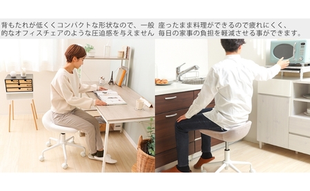 キャスターチェア tabre(タブレ) ベビーホワイト