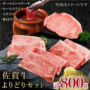 【ふるさと納税】佐賀牛 よりどりセット 800g ( ステーキ スライス カルビー ) 【肉の三栄】 [HAA098]