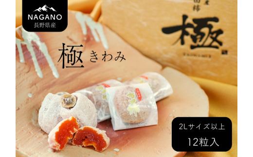 
                  MS20 市田柿「極」2Lサイズ以上【12個入】 / 2027年1月上旬～2月下旬頃 配送予定 // 長野県 南信州 干し柿 大粒 2Lサイズ 贈答 高糖度 ドライフルーツ ギフト
                