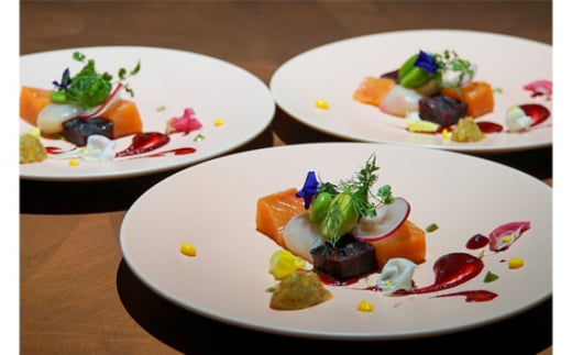 ２３４３　FOODLABO　アニバーサリーディナー　ペアお食事券 ／ フルコース チケット 神奈川県 No.623