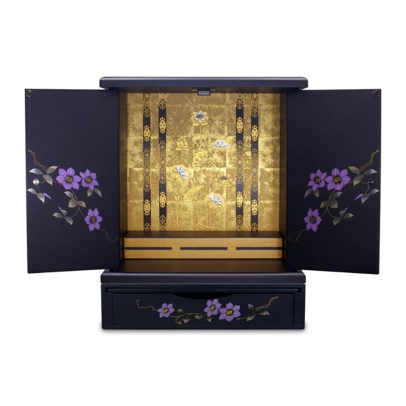 
                  タツクラフト 紀州塗り ミニ仏壇+置き台 セット 鉄仙 小 【Tk246】【ttcf922-butu-sset】
                