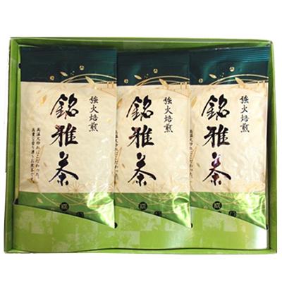 ふるさと納税 宮古市 強火焙煎「銘雅茶」3本入