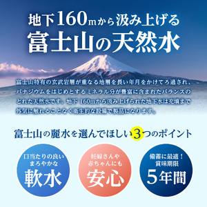 【3か月お届け】富士山の麗水 500ml 48本 水 定期便 防災 備蓄 防災グッズ 保存 ストック 山梨 富士吉田