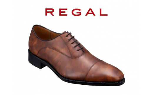 紳士ビジネスシューズリーガルREGAL 315R 23.5cm ストレートチップ ブラウン〈盛岡市産モデル〉
