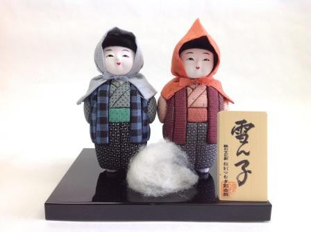 
塩沢織木目込人形 （童人形）雪ん子（小）
