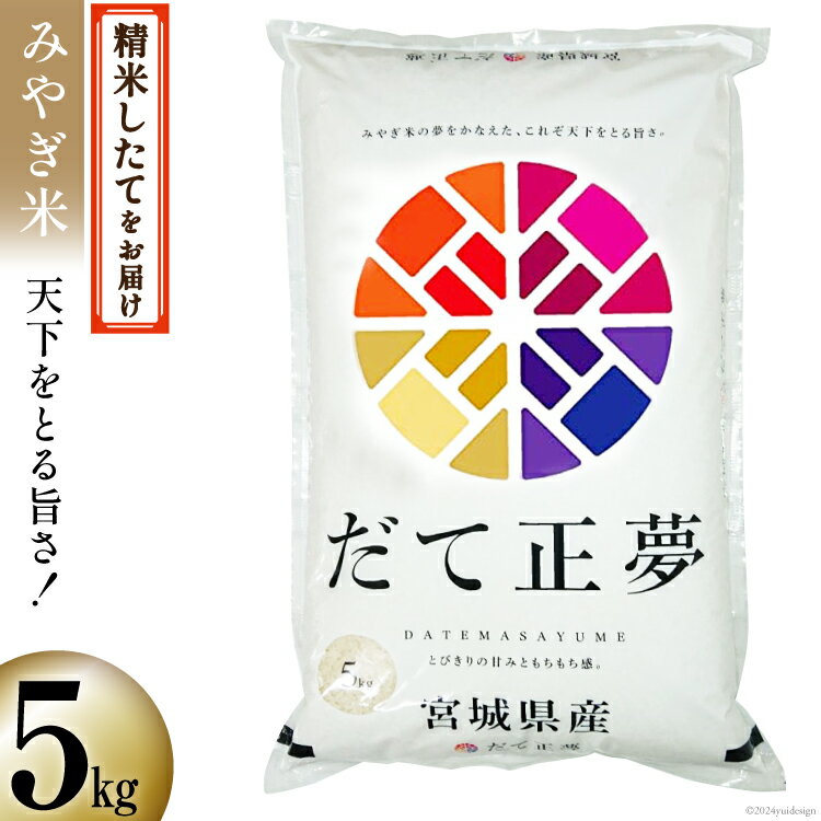 【ふるさと納税】米 宮城県産 だて正夢 5kg [菊武商店 宮城県 気仙沼市 20564852] お米 こめ コメ 白米 精米 ブランド米 ご飯 ごはん 小分け 家庭用