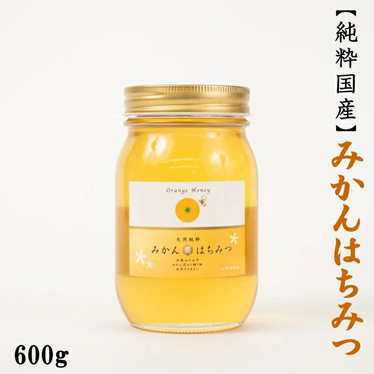 【ふるさと納税】 みかん王国和歌山県の下津で採れた純粋国産みかんはちみつ600g＜2025年7月中旬より順次発送＞【tec508B】