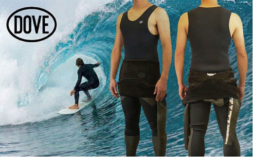 セミドライインナー ショートジョン ダブサーフィングウェットスーツ【MEN XLサイズ】