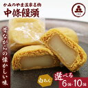 【ふるさと納税】選べる内容量 中條饅頭 白あん（6個／10個） お菓子 おやつ デザート スイーツ 和菓子 お取り寄せグルメ 和菓子 半田陸 山形県 上山市 0133-2303・2402