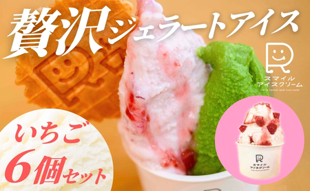 贅沢ジェラートアイス　いちご　6個セット アイスアイスアイスアイスアイス