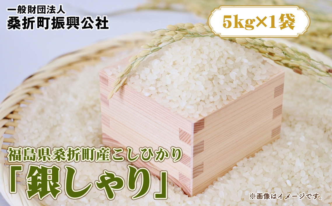 福島県桑折町産こしひかり「銀しゃり」　5kg No.254