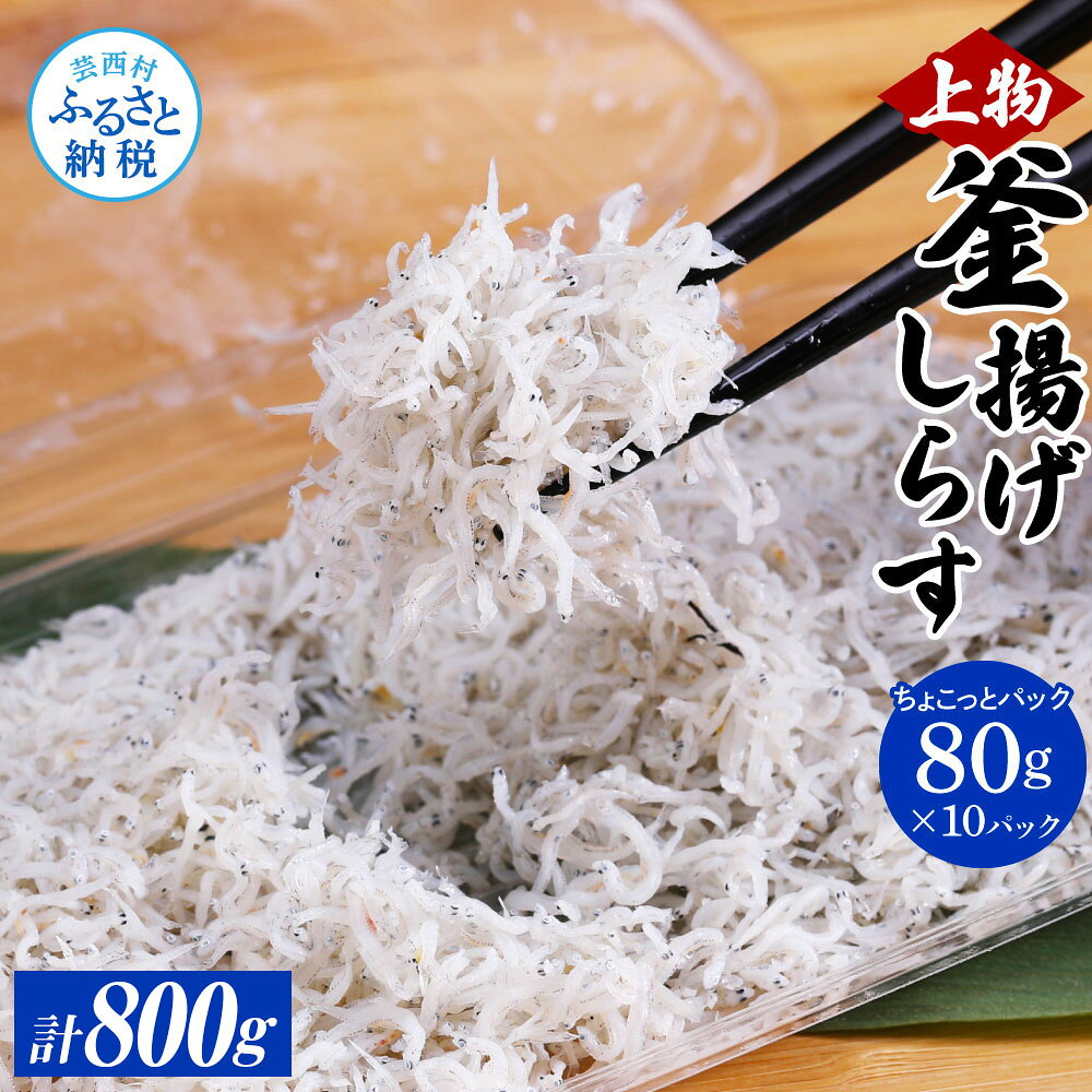 【ふるさと納税】しらす 800g 釜揚げシラス 80g×10個 釜揚げしらす 個包装 パック 小分け ご飯のお供 ごはんのお供 シラス しらす 国産 釜揚げ 新鮮 しらす丼 冷凍配送 おにぎり おつまみ 減塩 塩分 控えめ おかず しらすピザ 上物 便利 返礼品 15000円 じゃこ