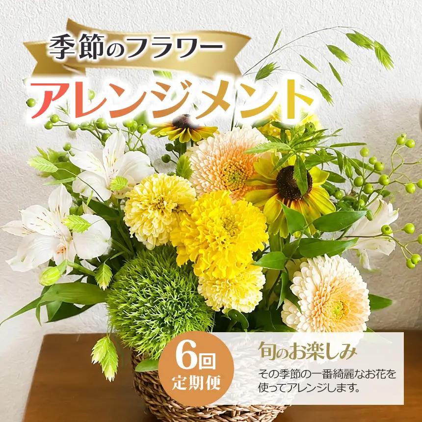 6回定期便 季節のフラワーアレンジメント
