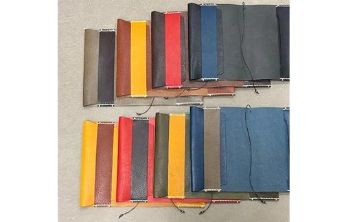 牛革ブックカバー(マスタード)【山口県 宇部市 Book cover 文庫本 本革 読書 ギフト 贈り物】
