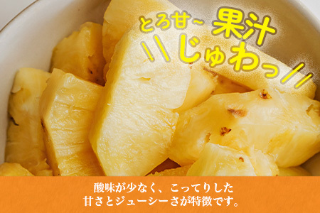 YK-3 當銘さんの完熟カットパイン２．５ｋｇ（２５０ｇ×１０袋）