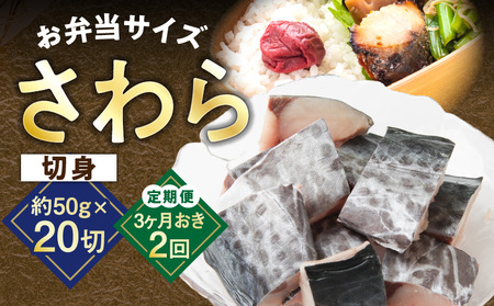【定期便】さわら 切身 約50g×20切れ 全2回【2026年3月＆6月発送】