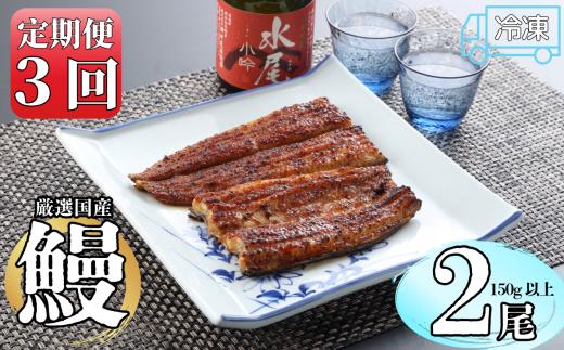【定期便・冷凍配達】明治37年創業「本多」国産鰻蒲焼2尾（150g以上×2）・うなぎおつまみ付(Ab-010)
