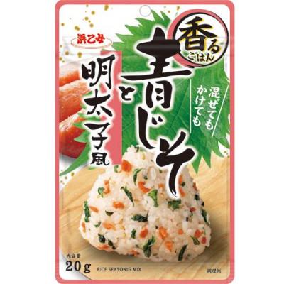 ふるさと納税 弥富市 浜乙女 ふりかけ 混ぜ込み 香るごはん 青じそと明太子風 20g (10個セット)
