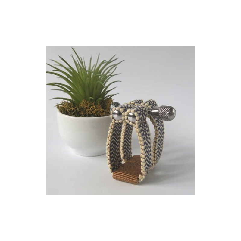 リガチャ【SANADA】　テナーサックス用（エボナイトサイズ） ［195S15］ リガチャ SANADA テナーサックス用 エボナイトサイズ 選べる デザイン 市松 茶 緑 緑茶 テナーサックス マウスピース チタンリング 音質向上 音質改善 耐久性 着せ替え可能 洗濯可能 洗える 紐 楽器アクセサリー 楽器パーツ 愛知県 小牧市 送料無料