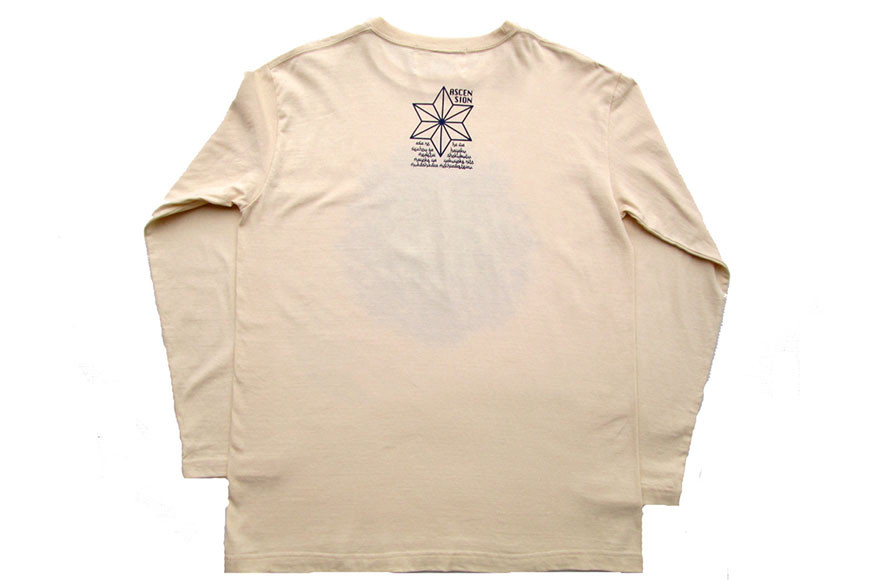 Tシャツ ASCENSION  藍染め タイダイ ロングTシャツ 1枚